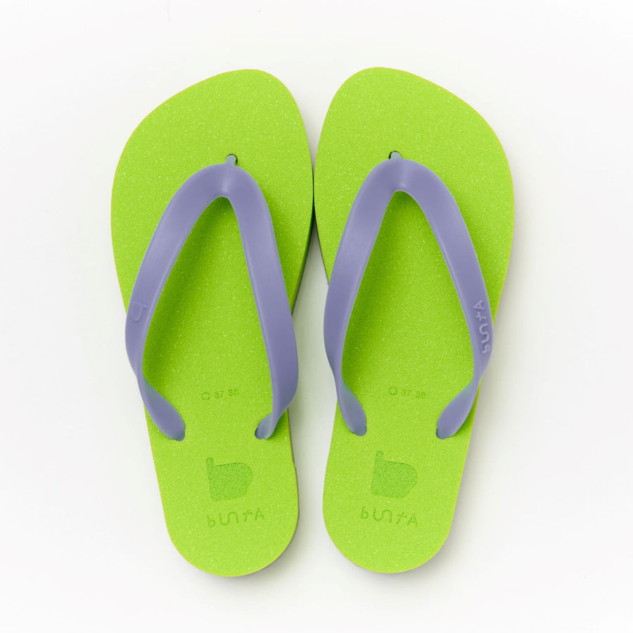 buntA b-sandal smooth lime / purple