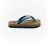 buntA b-sandal smooth beige / blue