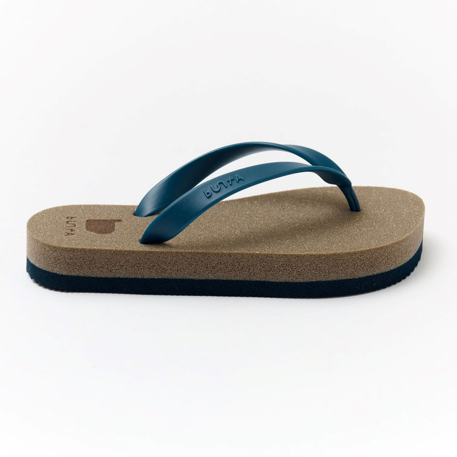 buntA b-sandal smooth beige / blue