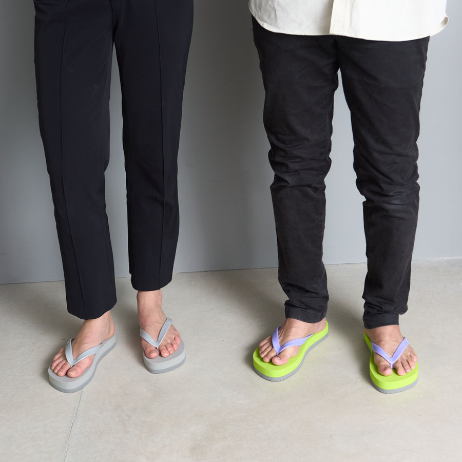 buntA b-sandal smooth lime / purple