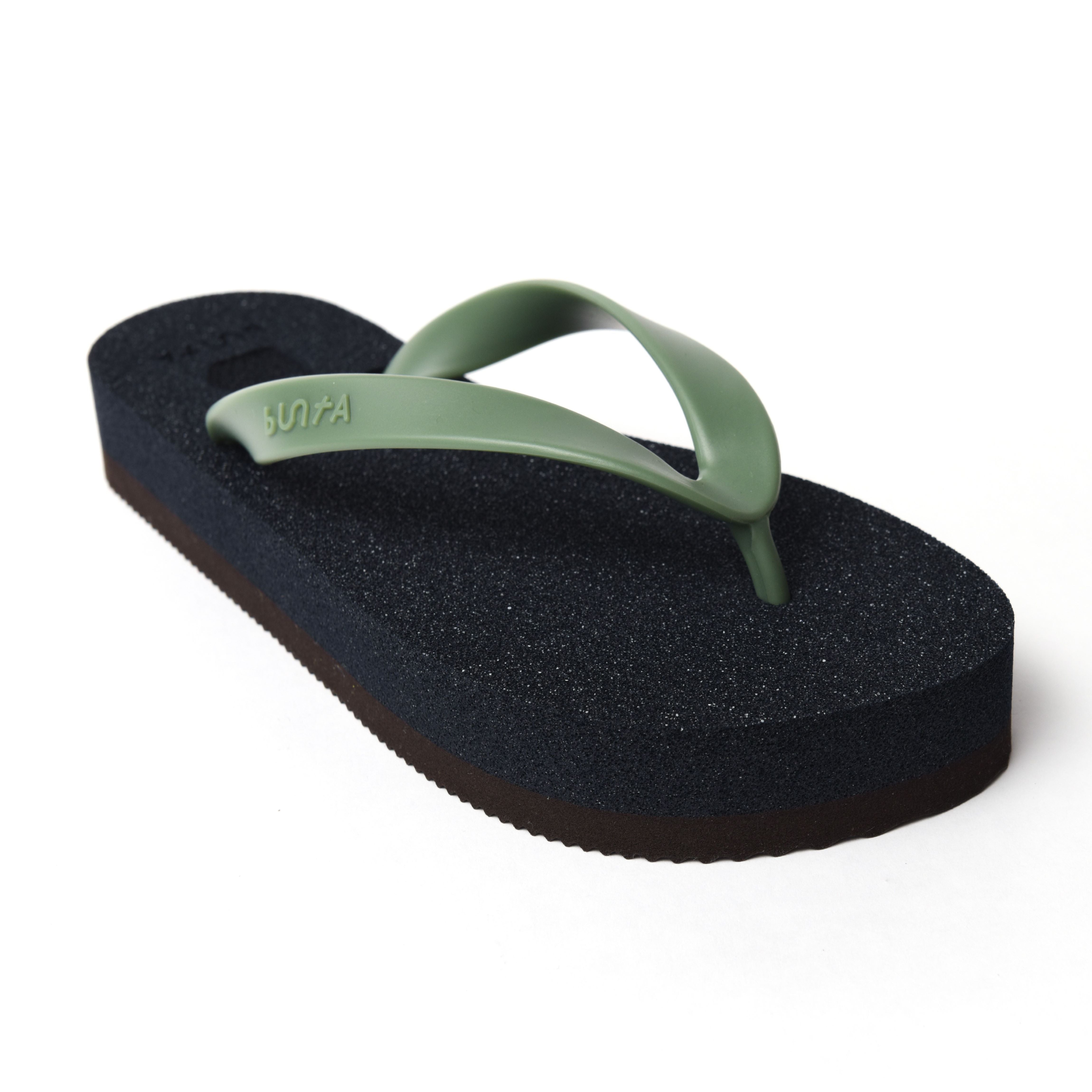 buntA b-sandal smooth navy/green