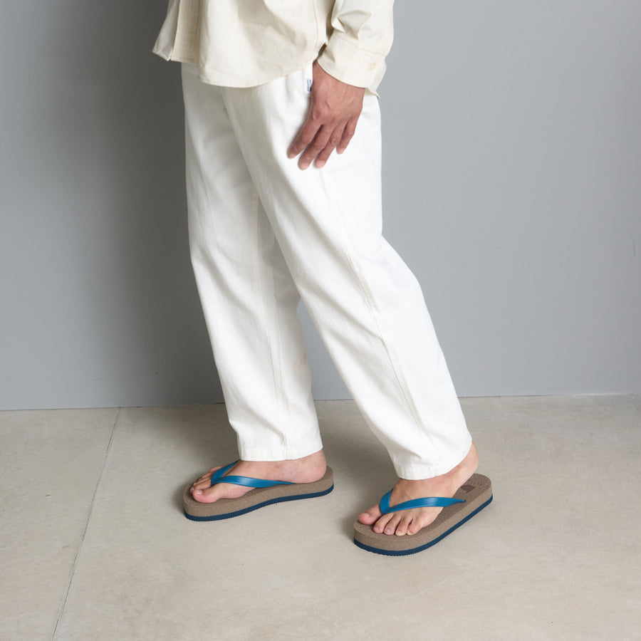 buntA b-sandal smooth beige / blue