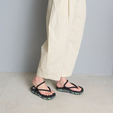 buntA  waraji sandal_atsuzoko black